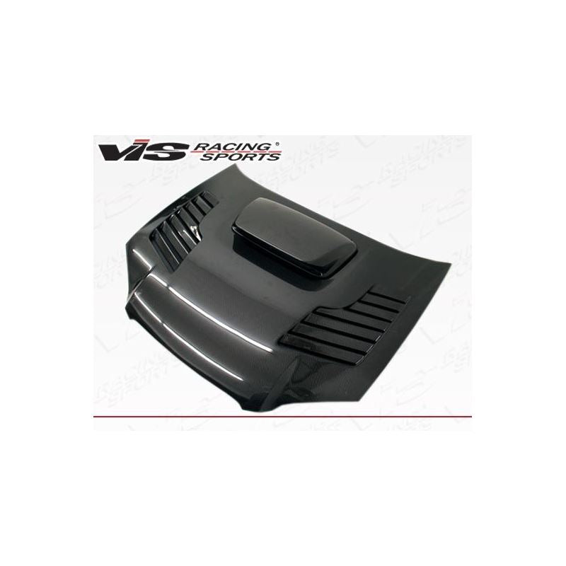 VIS Racing Tracer Style Black Carbon Fiber Hood (04SBWRX4DTRA-010C)