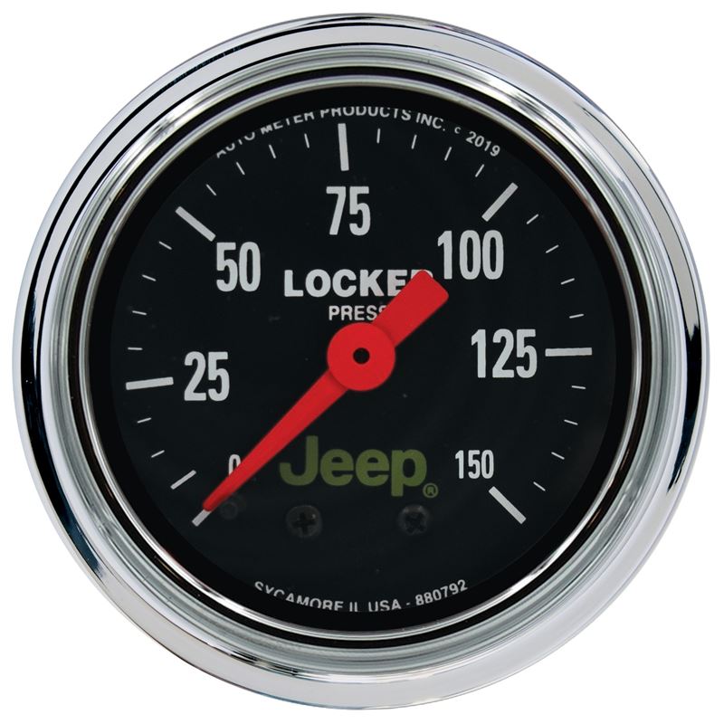 AutoMeter Jeep 2-1/16in 150 PSI Mechanical Air Locker Gauge (880792)