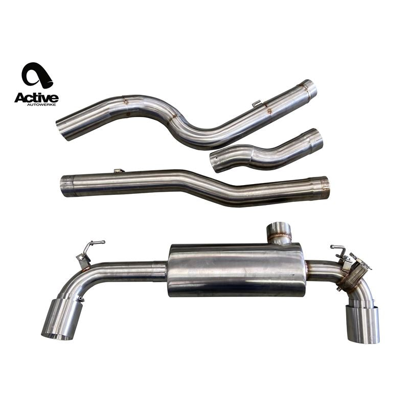 Active Autowerke Supra MKV full exhaust system - carbon tips (11-565C)