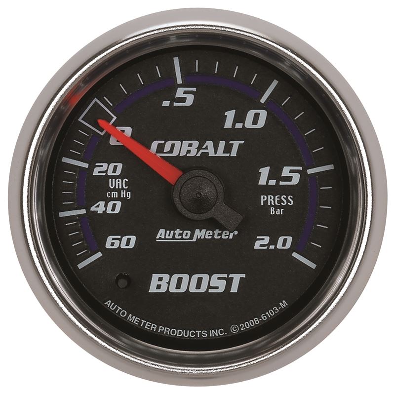 AutoMeter Cobalt 52mm 2 BAR Mechanical Boost Gauge (6103-M)