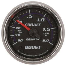 Load image into Gallery viewer, AutoMeter Cobalt 52mm 2 BAR Mechanical Boost Gauge (6103-M)