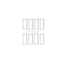 King Engine Bearings Connecting Rod Bearing Set for 1986-1995 Mazda 323 (CR4002XP0.25)