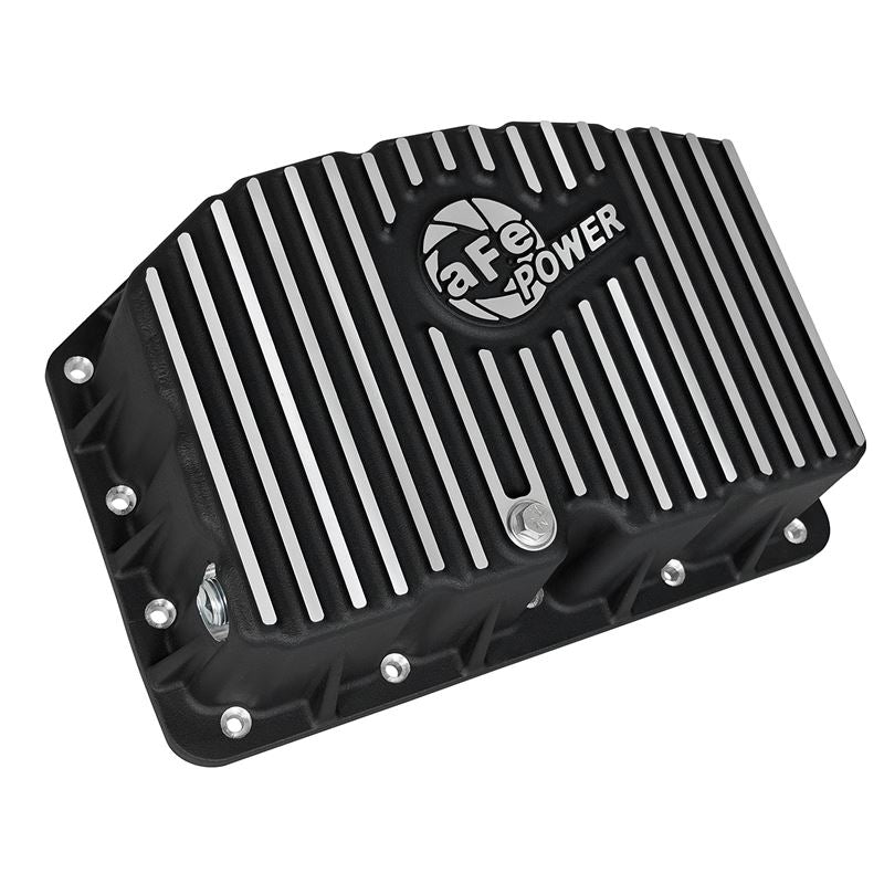 aFe Pro Series Engine Oil Pan Black w/ Machined Fins (46-70322)