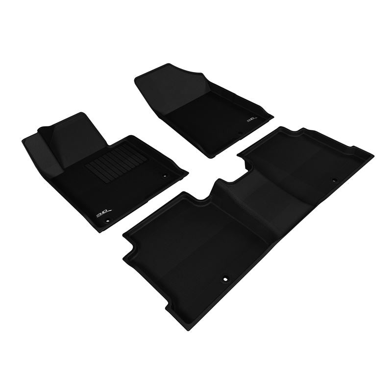 3D Maxpider KAGU Floor Mat, BLACK, 1ST ROW/2ND ROW (L1KA03901509)