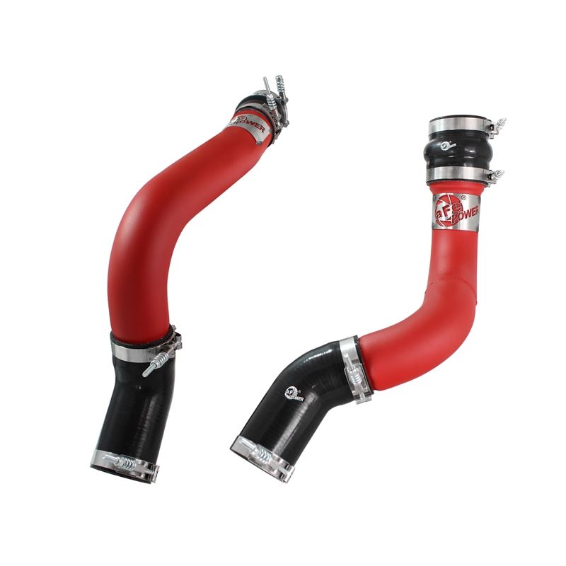 aFe BladeRunner 3 IN Aluminum Hot and Cold Charge Pipe Kit Red (46-20134-R)