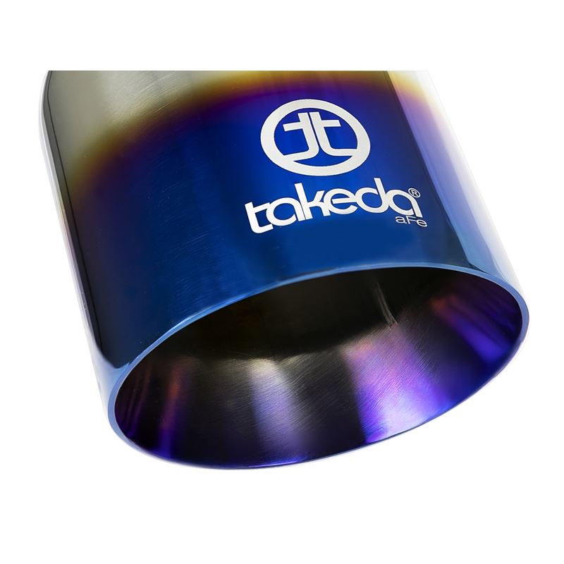 Takeda 304 Stainless Steel Clamp-on Exhaust Tip Blue Flame (49T25404-L07)