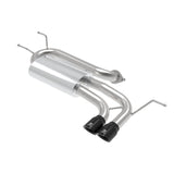 Takeda 2-1/2 IN 304 Stainless Steel Axle-Back Exhaust System w/ Black Tip (49-37004-B)