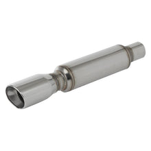 Load image into Gallery viewer, APEXi® WS2 304 SS Round Silver Exhaust Muffler Oval Dual Wall Rolled Angle Cut Tip (156-A019)