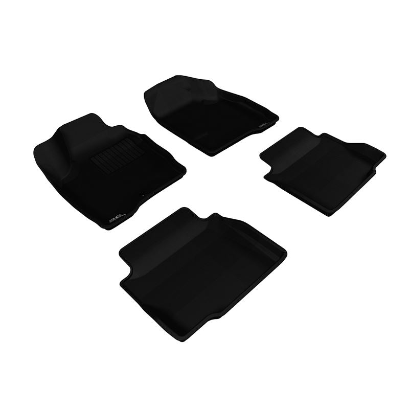 3D Maxpider KAGU Floor Mat, BLACK, 1ST ROW/2ND ROW (L1CH04301509)