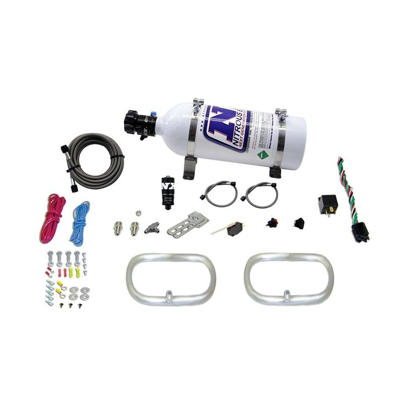 Nitrous Express DUAL NTERCOOLER RING SYSTEM (2 - 6 X 6 RINGS) WITH 5LB BOTTLE (22200-05)