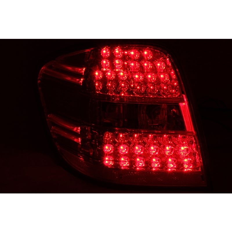 ANZO USA 2006-2007 Mercedes Benz M Class W164 LED Taillights Red/Clear (321053)