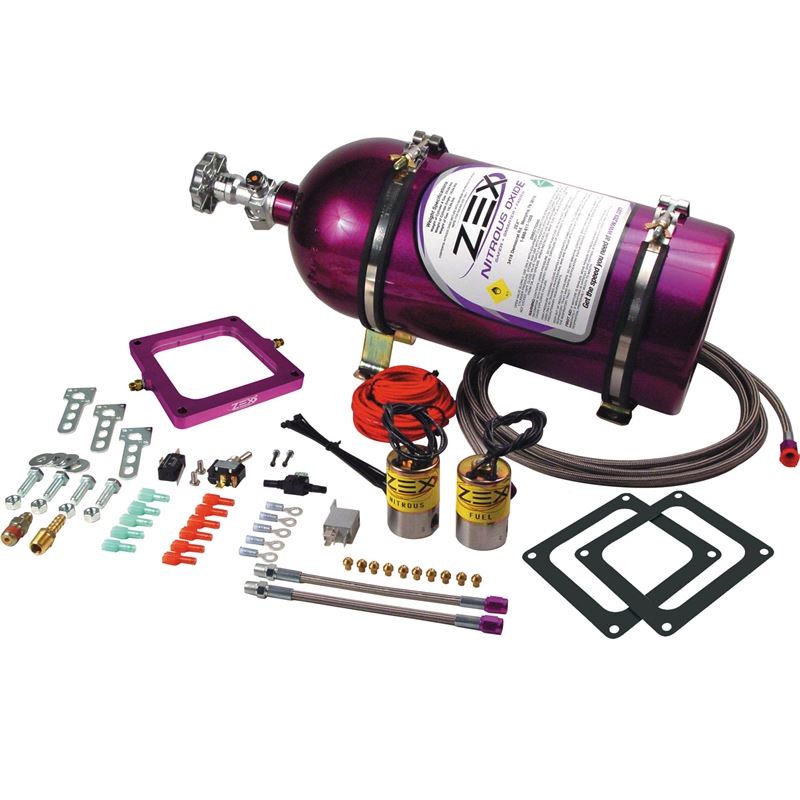 ZEX Dominator Flange Perimeter Plate Nitrous System with Purple Bottle (82048)