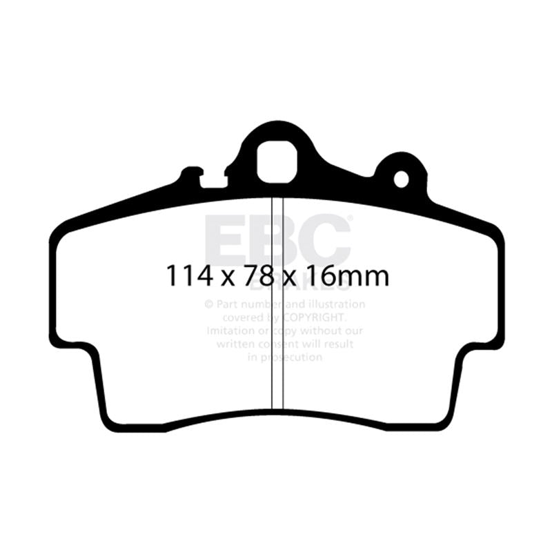 EBC Greenstuff 2000 Series Sport Brake Pads (DP21207)