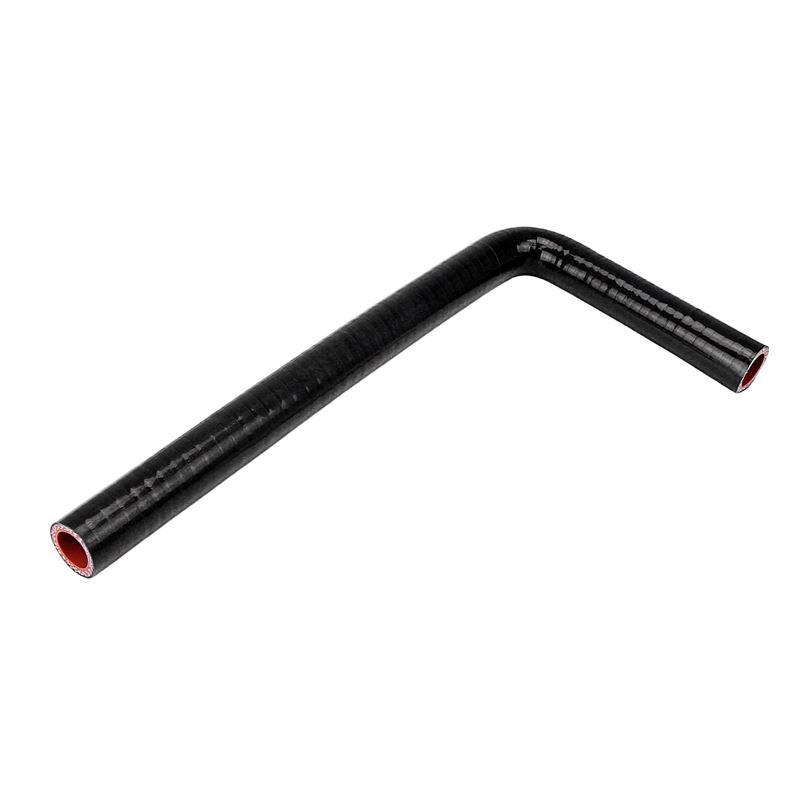 HPS 90 Deg. Silicone Coupler, 5/16" Id, 5" & 60" Legs (HTSEC90-032-L5x60-BLK)