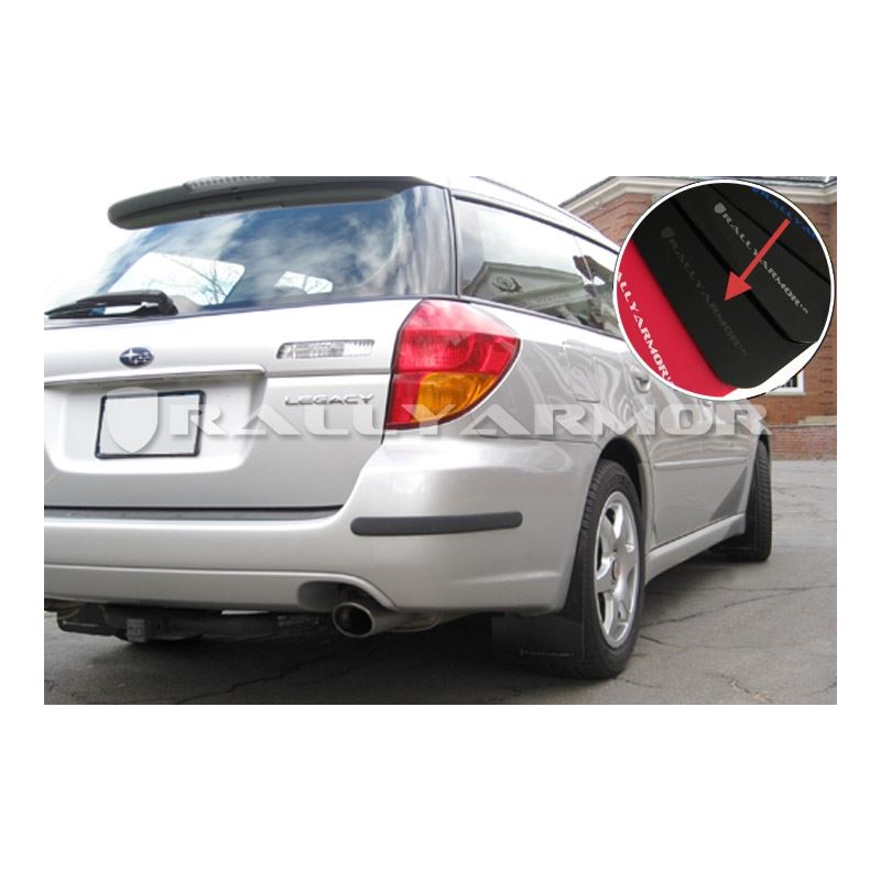 Rally Armor Black Mud Flap/Grey Logo for 2005-2009 Subaru Legacy (MF4-UR-BLK/GRY)