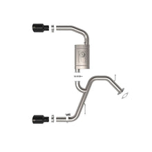 Load image into Gallery viewer, Takeda 3 IN 304 Stainless Steel Axle-Back Exhaust w/ Black Tips (49-37027-B)