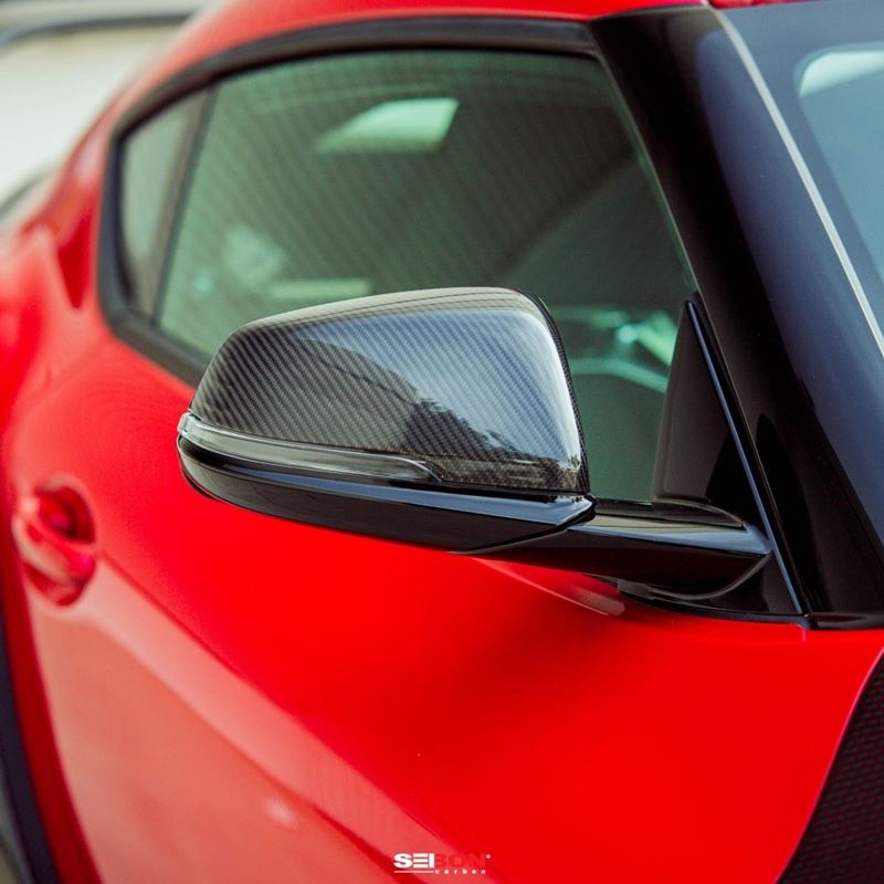 Seibon Carbon Fiber Mirror Caps for Toyota Supra 20+ (MC20TYSUP)