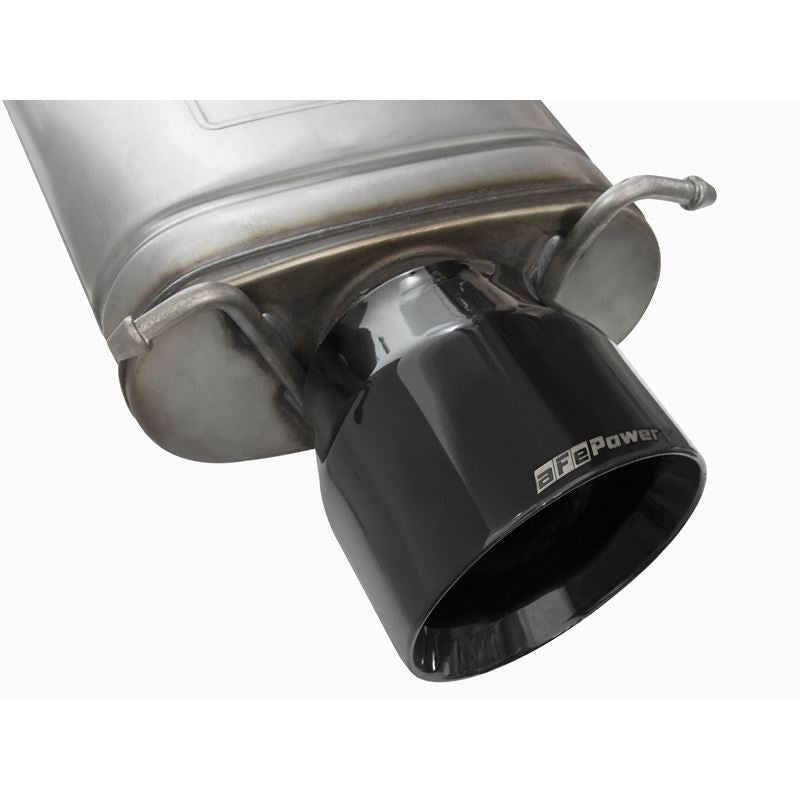 aFe MACH Force-Xp 3 IN 304 Stainless Steel Cat-Back Exhaust System w/Black Tip (49-34063-B)