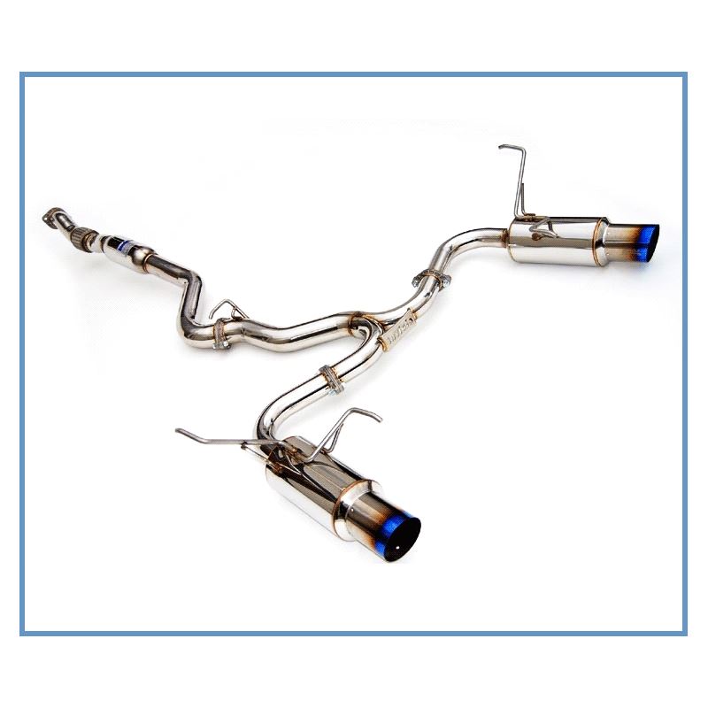 Invidia 15+ Subaru WRX/STI 4dr N1 Twin Outlet Single Layer Tip Titanium Cat-Back Exhaust ( (HS15STIGTT)