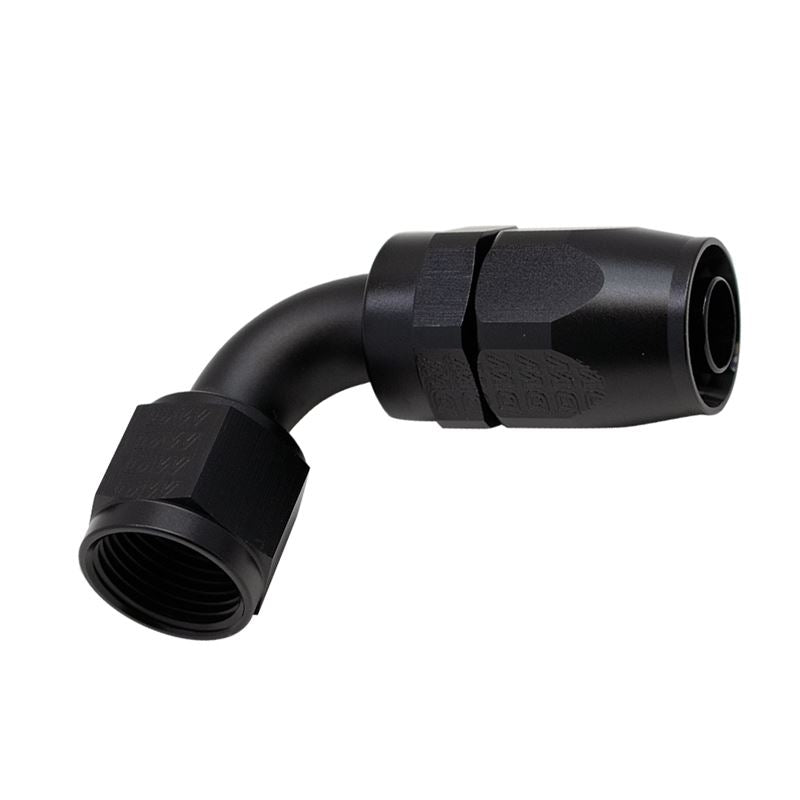 DeatschWerks 10AN Female Swivel 90-Degree Hose End CPE - Anodized Matte Black(6-02-0811-B)