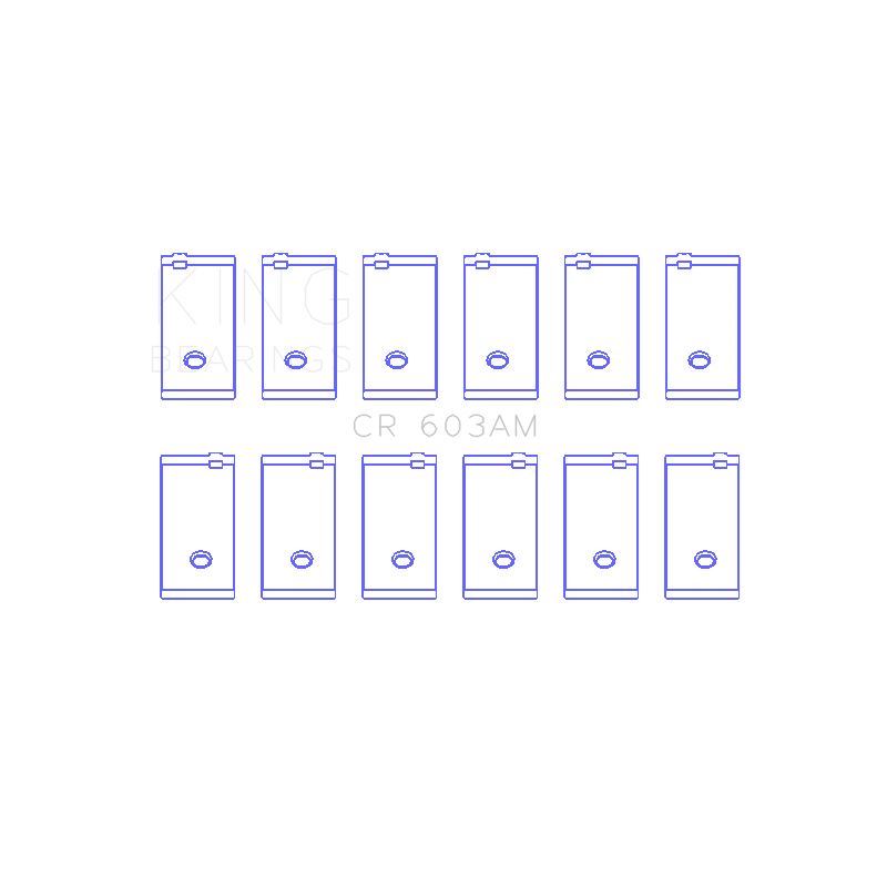 King Engine Bearings Connecting Rod Bearing Set for 1956-1966 Jeep Truck (CR 603AM)