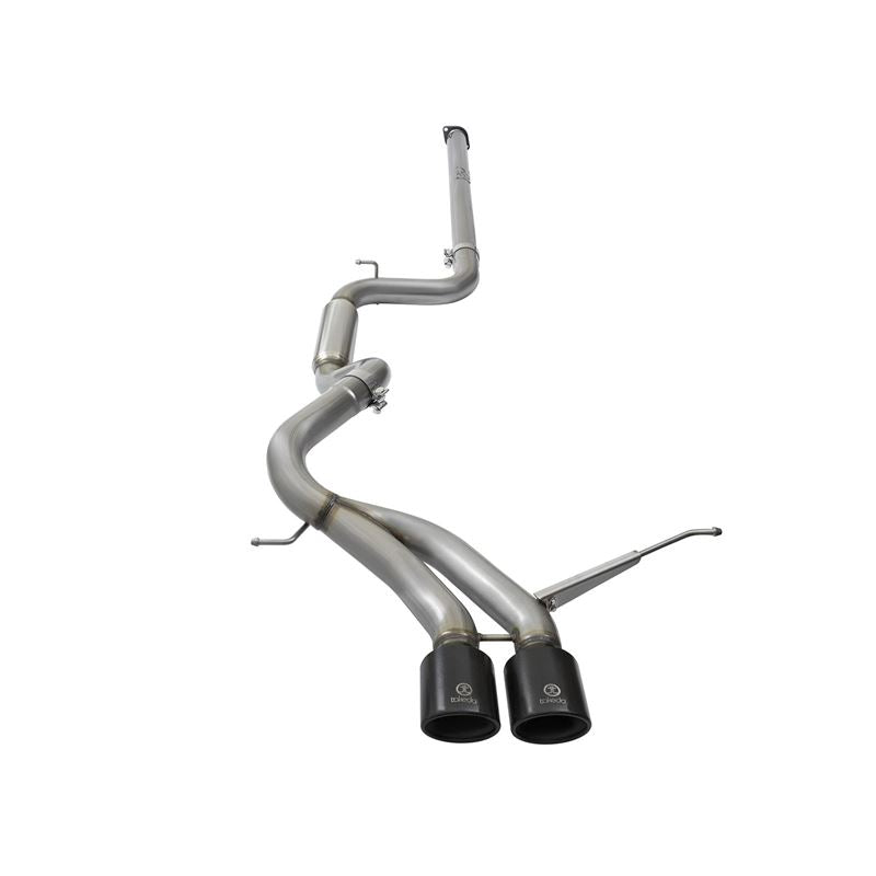 Takeda 3 IN 304 Stainless Steel Cat-Back Exhaust System w/Black Tip (49-33083-B)