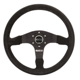 Sparco R375 Racing Steering Wheel, Black Suede (015R375PSN)