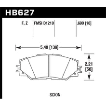 Load image into Gallery viewer, Hawk Performance HPS 5.0 Brake Pads (HB627B.690)