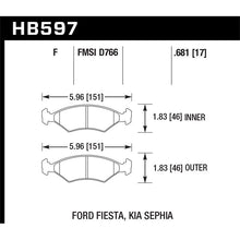 Load image into Gallery viewer, Hawk Performance HPS Brake Pads (HB597F.681)