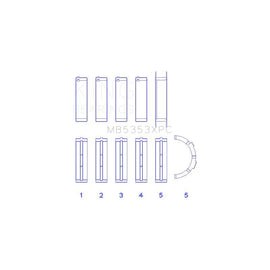 King Engine Bearings Main Bearing Set for 2006-2011 Ford Crown Victoria (MB5353XPC)