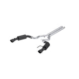 MBRP Exhaust 3in. Cat Back Dual Split Rear Street Version 4.5in. tips Black Coated (S7251BLK)