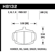 Load image into Gallery viewer, Hawk Performance Blue 9012 Brake Pads (HB132E.580)