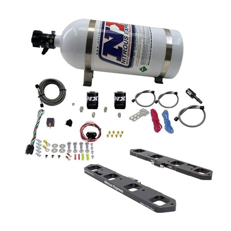 Nitrous Express Dodge/Ram 5.7L/6.1L/6.4L Hemi Direct Port Plate System w/10lb Bottle (20958-10)