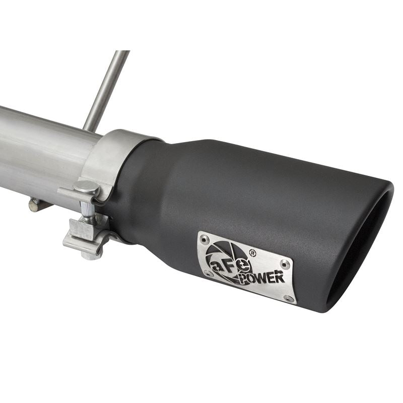 aFe Rebel Series 2-1/2 IN 409 Stainless Steel Cat-Back Exhaust System w/Black Tip (49-48056-B)