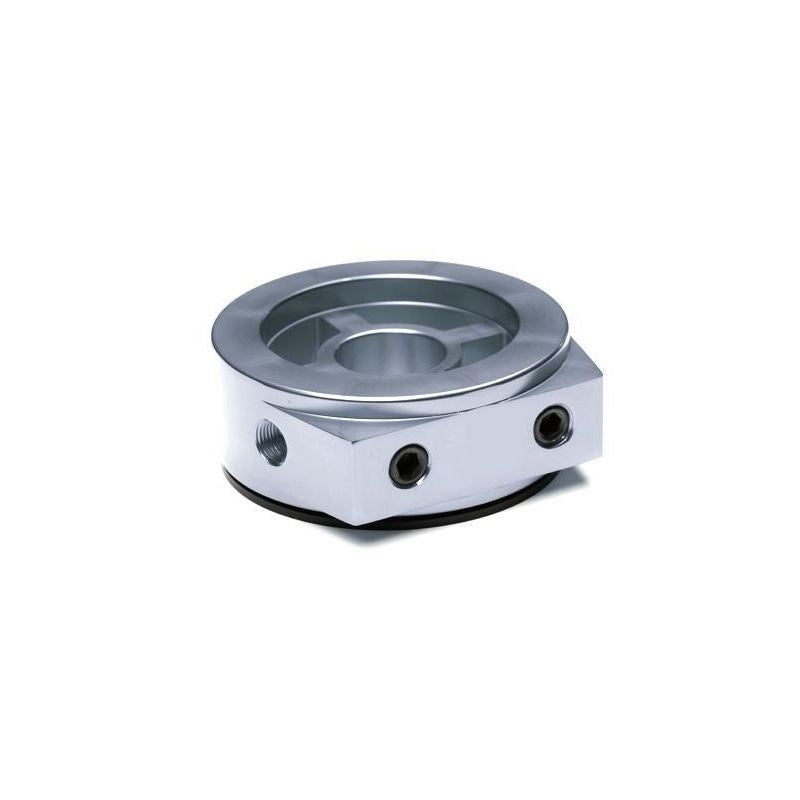 Blox Racing Oil Filter Block Adapter, Silver (BXGA-00105-SI)