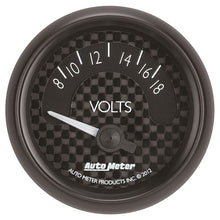 Load image into Gallery viewer, AutoMeter GT Series 52mm Short Sweep Electronic 8-18 Volts Voltmeter (8092)