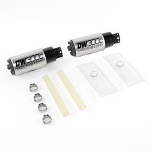 Load image into Gallery viewer, Deatschwerks DW300C series 340lph compact fuel pump wo/ mounting clips and install kit (9-307-1033)