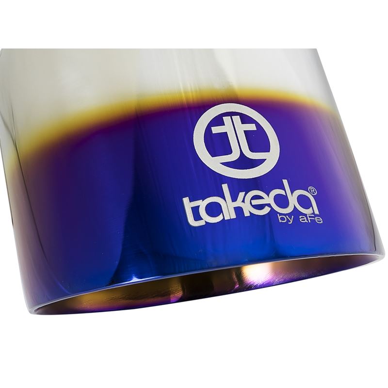 Takeda 304 Stainless Steel Clamp-on Exhaust Tip Blue Flame (49T25454-L07)