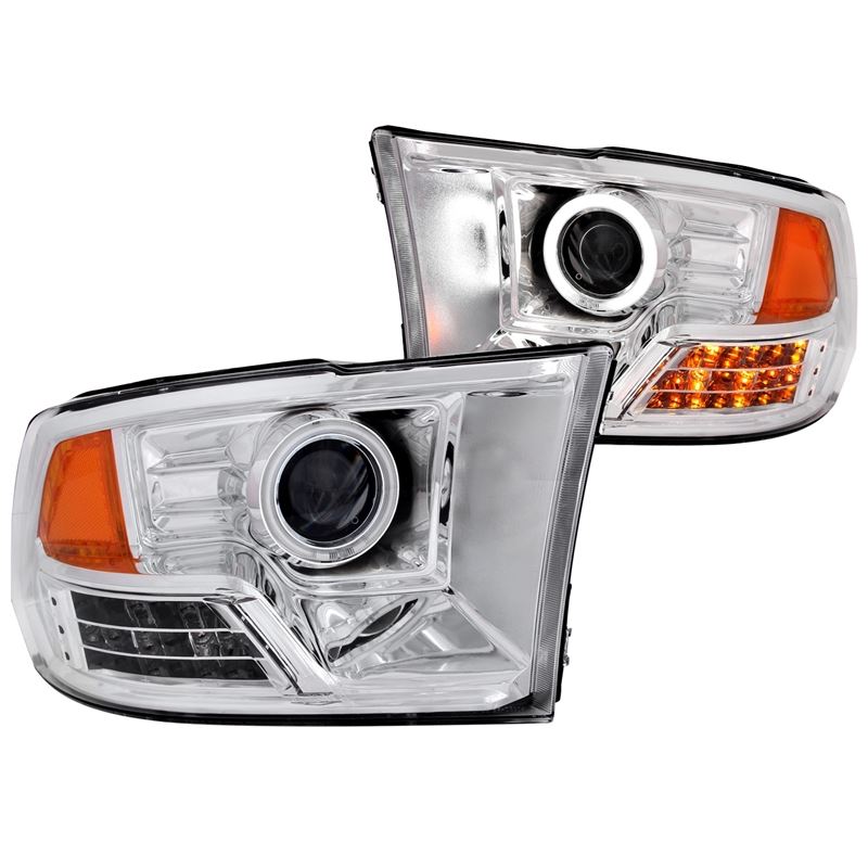 ANZO USA 2009-2016 Dodge Ram 1500 Projector Headlights w/ Halo Chrome (CCFL) (111160)