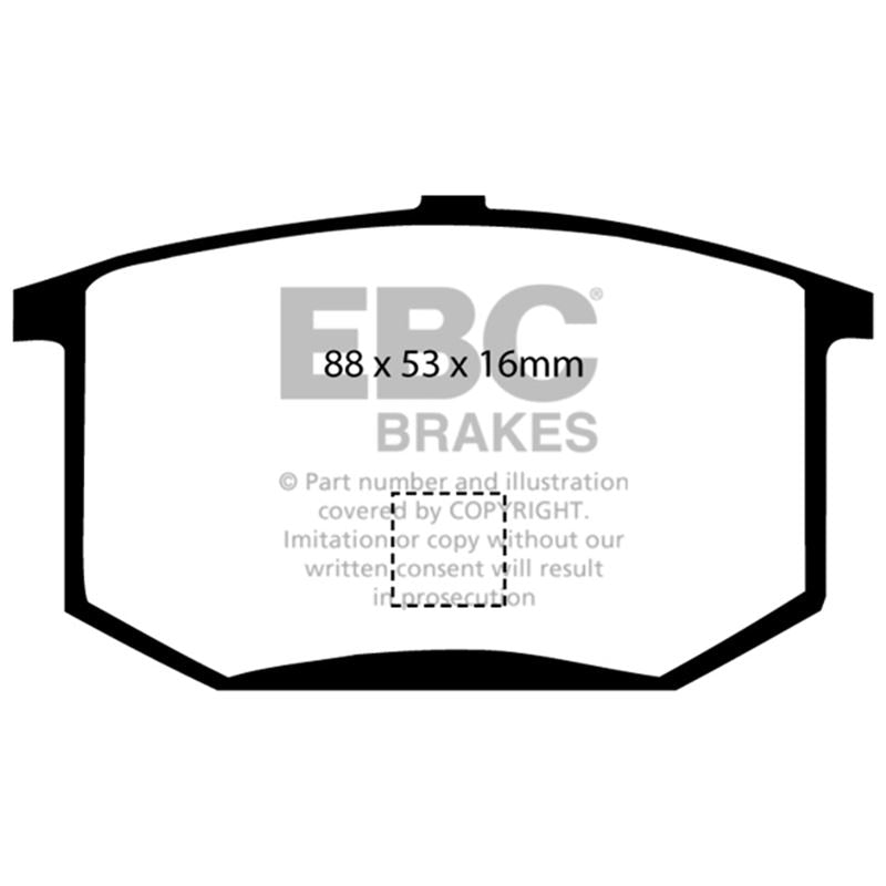 EBC Greenstuff 2000 Series Sport Brake Pads (DP2298)