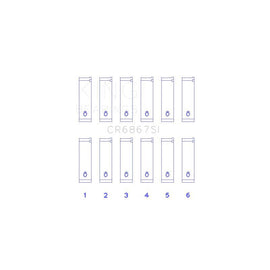 King Engine Bearings Connecting Rod Bearing Set for 2009-2010 Volkswagen Routan (CR6867SI)
