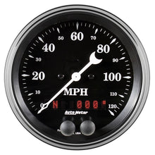 Load image into Gallery viewer, AutoMeter Auto Meter Gauge Speedometer 3 3/8in 120mph GPS Old Tyme Black (1749)