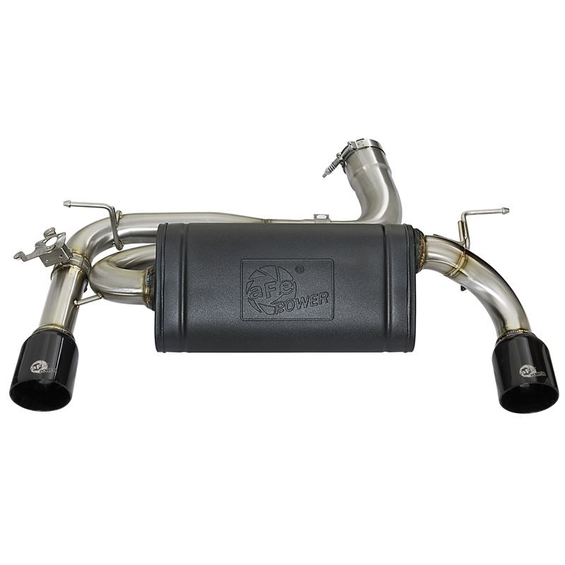 aFe MACH Force-Xp Axle-Back Stainless Steel Exhaust System w/Black Tip (49-36335-B)