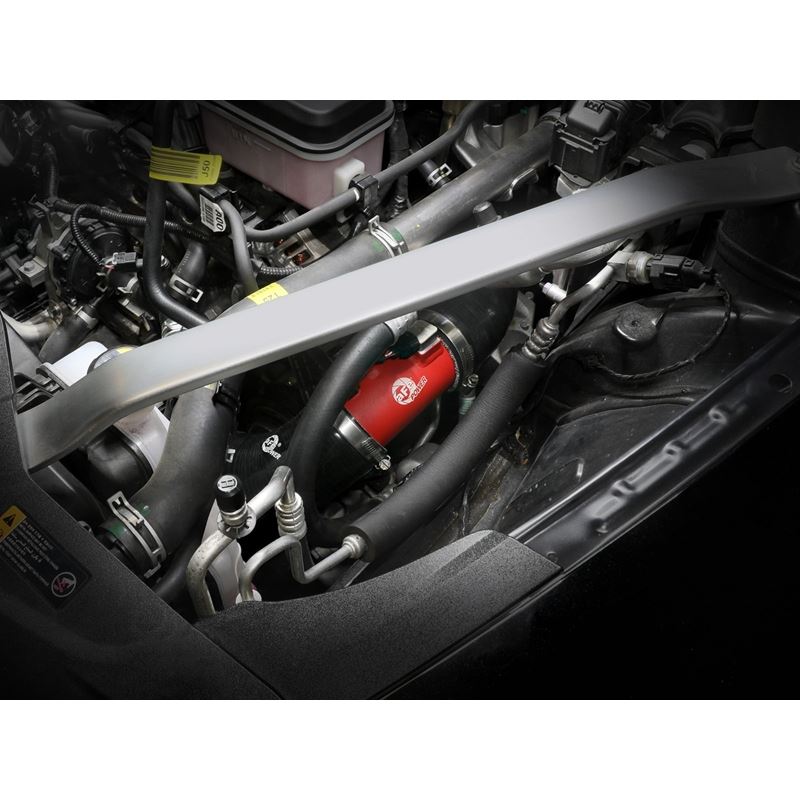 aFe BladeRunner 22-23 Kia Stinger L4-2.5L (t) Aluminum Hot and Cold Charge Pipe Kit - Red (46-20694-R)