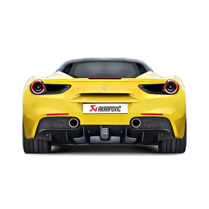 Akrapovic 16-17 Ferrari 488 GTB/488 Spyder Slip-On Line (Titanium) w/ Carbon Tips (MTP-FE488H)