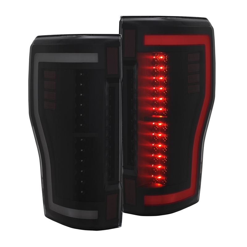 ANZO USA 2017+ Ford F-250 LED Taillights - Black/Smoke (311288)