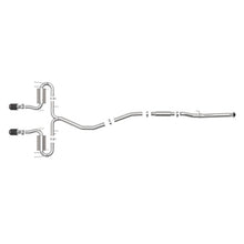 Load image into Gallery viewer, Takeda 3 IN 304 Stainless Steel Cat-Back Exhaust System w/ Carbon Fiber Tips (49-36624-C)