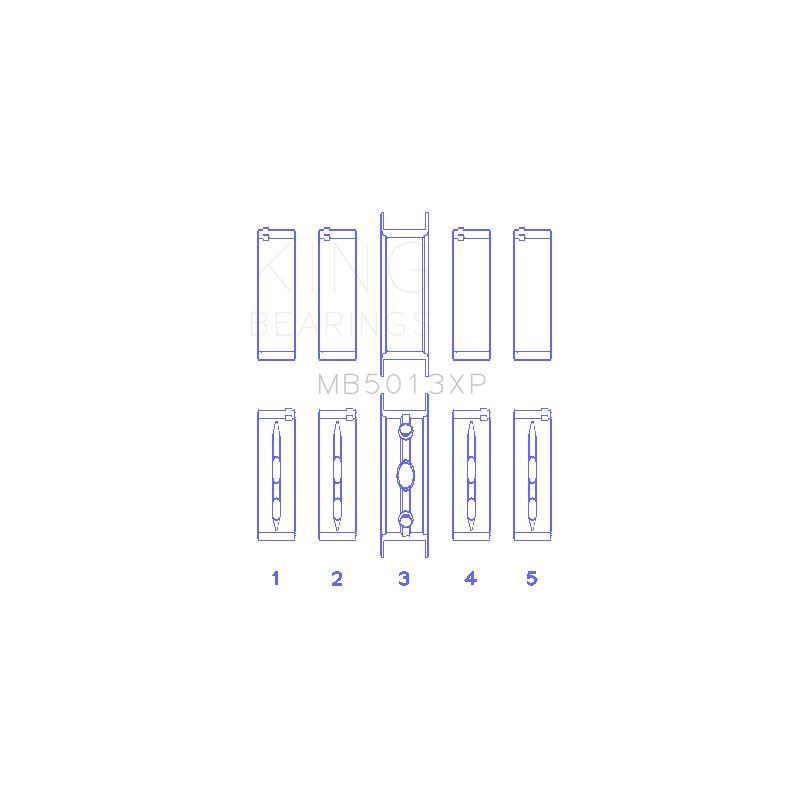 King Engine Bearings Main Bearing Set for 2001-2004 Avanti II (MB5013XP 010)