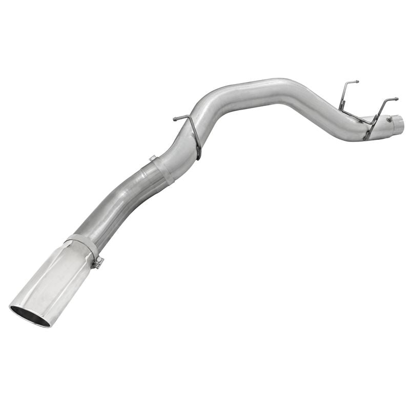 aFe Large Bore-HD 5 IN 409 Stainless Steel DPF-Back Exhaust System w/Polished Tip (49-42039-P)