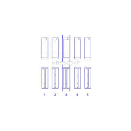 King Engine Bearings Main Bearing Set for 1969-1971 Mercury Cyclone (MB5503XP 010)